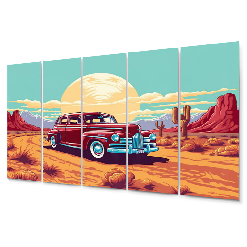 Rustic Transportation Wall Decor on Metal