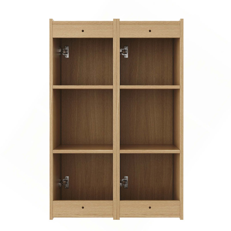Wall-Mounted Side Cabinet Combination With Soft Closing Doors For Bathroom Study Storage Room Engineered Wood Easy To Install
