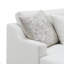 Valiant Ivory Chenille Sectional Sofa W/4 Pillows