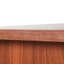 Bureau de direction en L noyer de 55,1 po avec bureau à hauteur ajustable en noyer, tiroirs de rangement et armoire