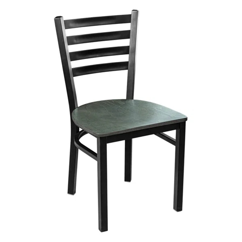 Ensemble de table ronde 36 "avec chaises, Naturel, Vert / noir