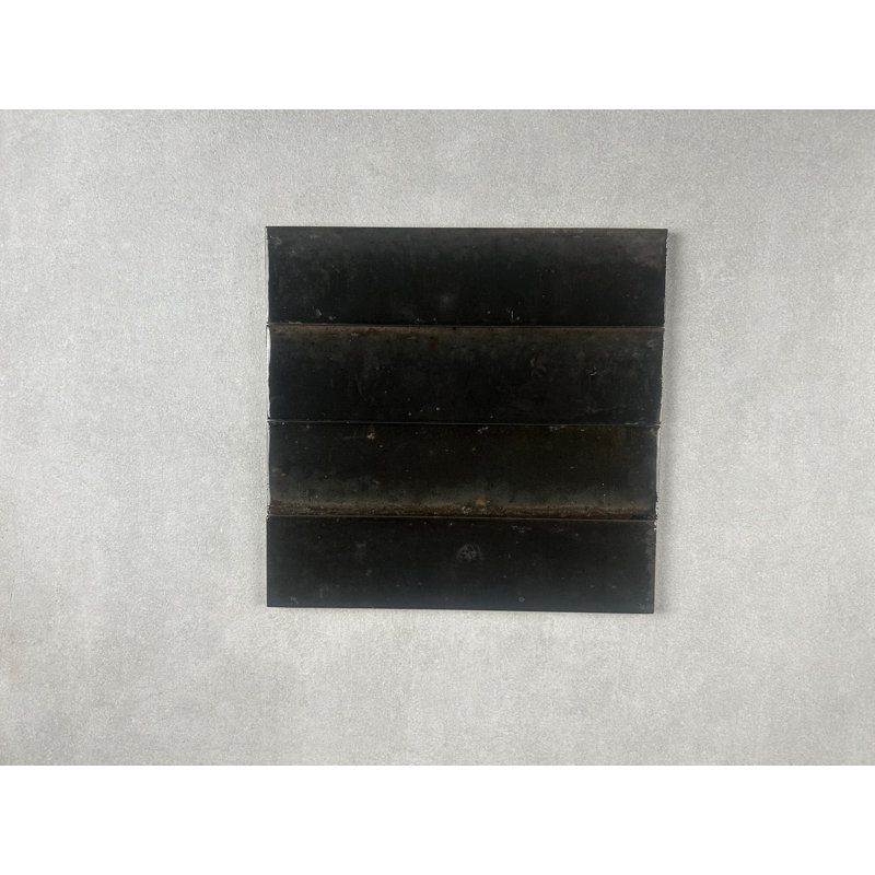 Carreau noir zellige 2 x 10