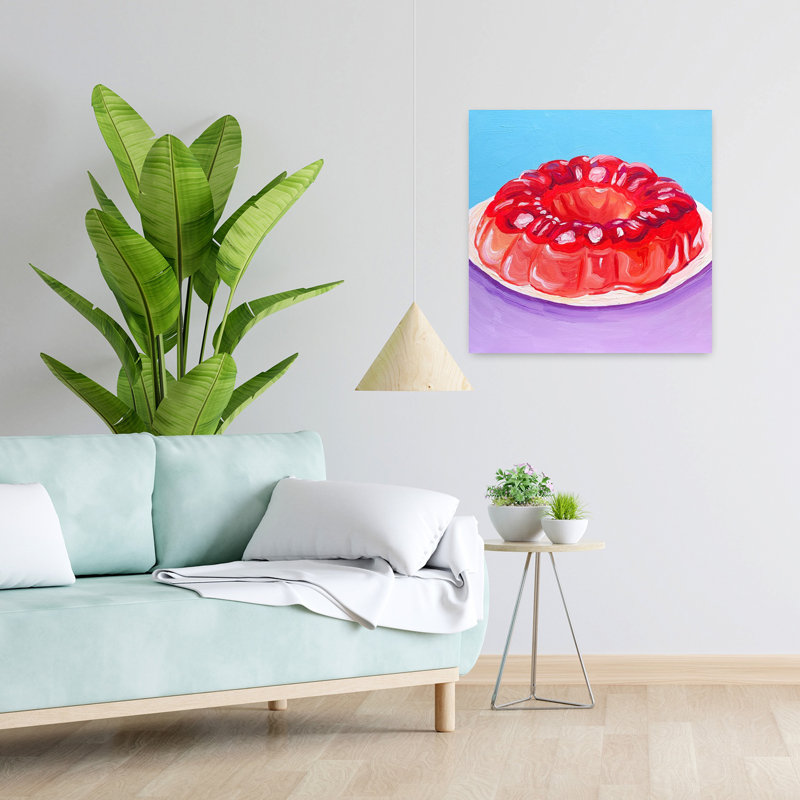 Denetria Contemporary Art Colorful Vibrant Abstract Wall Art - Wrapped Canvas Print, 60.96 cm H x 60.96 cm W