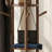 Walnut Wood Color, Solid Wood Rotating Independent Coat Rack With 3 Shelves And 9 Hooks. Suitable For Storing Coats And Bags In The Bedroom, Entryway, Or Living Room.