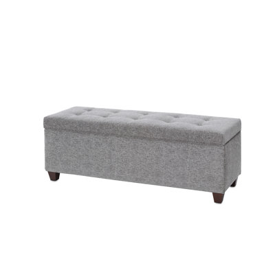 Cappiello Upholstered Flip Top Storage Bench