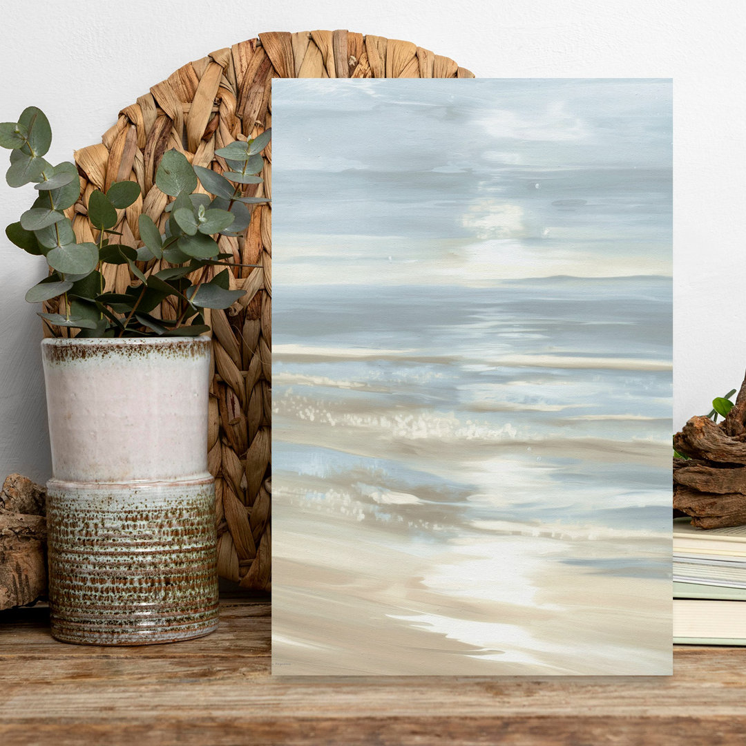 Quiet Shore Peaceful Tranquil Abstract Coastal Wall Art Print