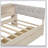 Wood Platform Bed With Storage Shelves, Drawers, Charging Station And Upholstered Headboard-607185807-607185806