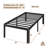 Roseann 18'' Heavy Duty Steel Platform Bed Frame with Round Corners, No Box Spring Needed, Noise Free-610034091