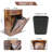 10 Gallon Wooden Tilt Out Open Kitchen Trash Can Cabinet (Not include trash can)-96884847