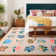 Straub Large Floral Fashion Rugs Living Room Rug Washable Bedroom Rug Non-Slip Colorful Vintage Accent Floor Carpet For Home Decor