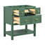 5 Bathroom Vanity, Solid Wood Frame For Space 30'' Vanity Cabinet, With 5 Drawers Storage