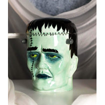 Ebros Mr & Mrs Frankenstein Monster Ceramic Salt Pepper Shakers Set Day Of  Dead