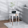 Mercer41 Roddey Glass Mirrored End Table & Reviews | Wayfair