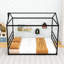Grand lit plateforme grand avec toit-594671957-594671958
