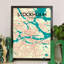 Stockholm City Map - No Frame Print-585489641
