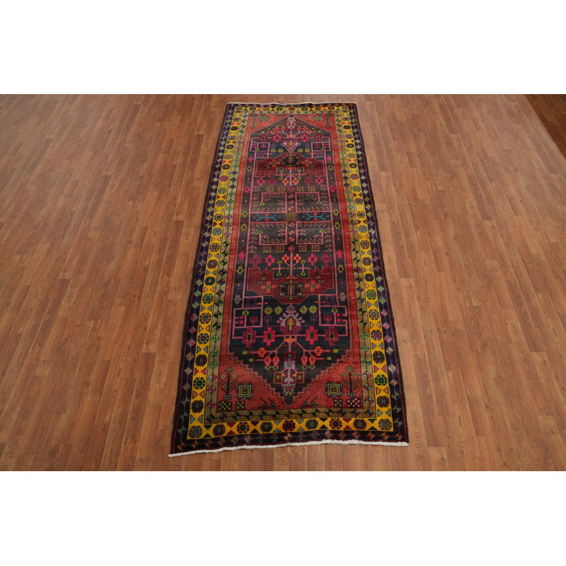 Tapis de couloir oriental géométrique 4 x 10