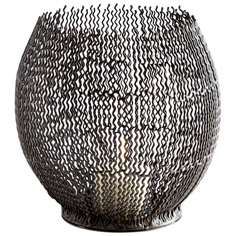 Ecliptic Votive Candle Holder, 10.25" H x 10.25" W x 10.25" D