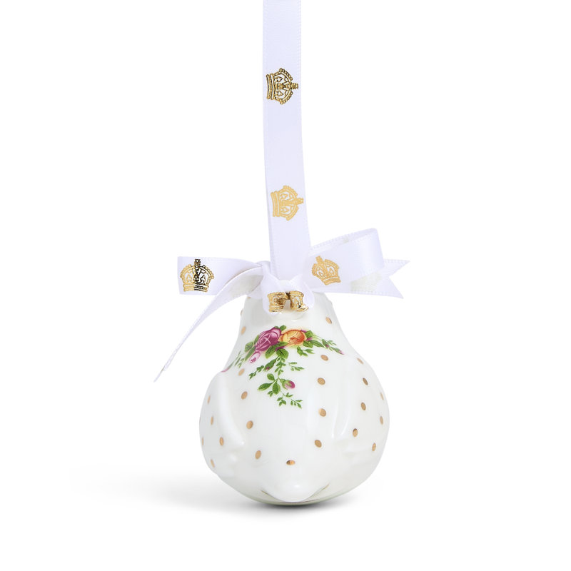 Royal Albert Old Country Roses Christmas Hanging Robin Ornament
