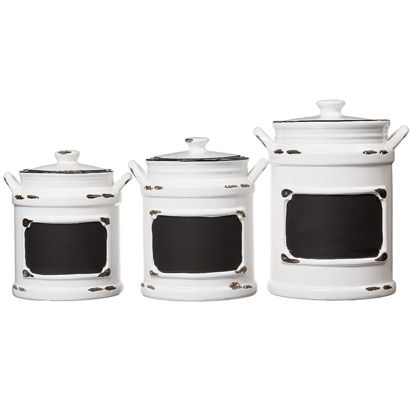 Ceramic / Porcelain Canister - Set of 3