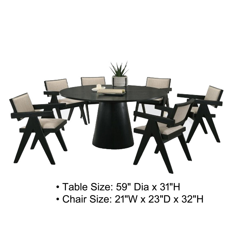 Bili 59 L x 59 W Dining Set
