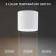 Squat LED Cylinder Outdoor Flush Mount