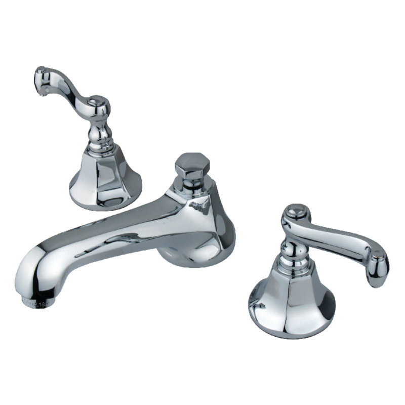 Metropolitan Widespread Bathroom Faucet with Drain Assembly, Polished Chrome