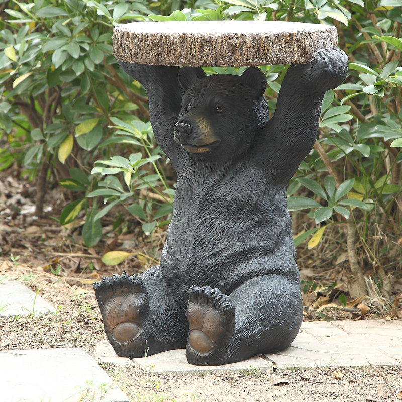 Support à plante ours assis