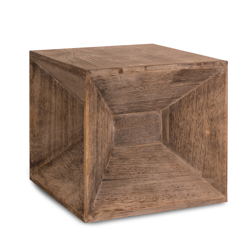 Solid + Manufactured Wood Accent Stool