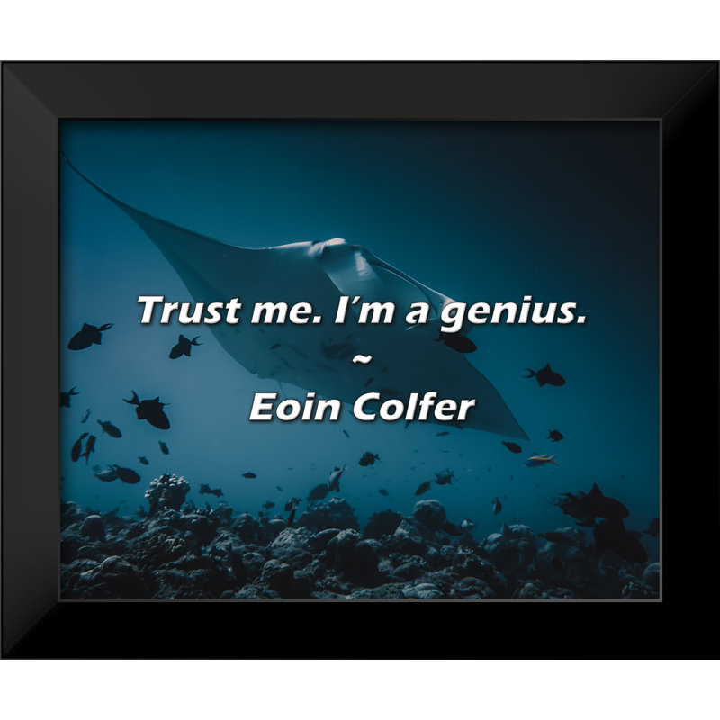 Eoin Colfer Citation: Trust me. Je suis un génie.