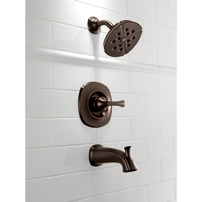 Addison Diverter Tub and Shower Faucet with Lever Handle and Monitor