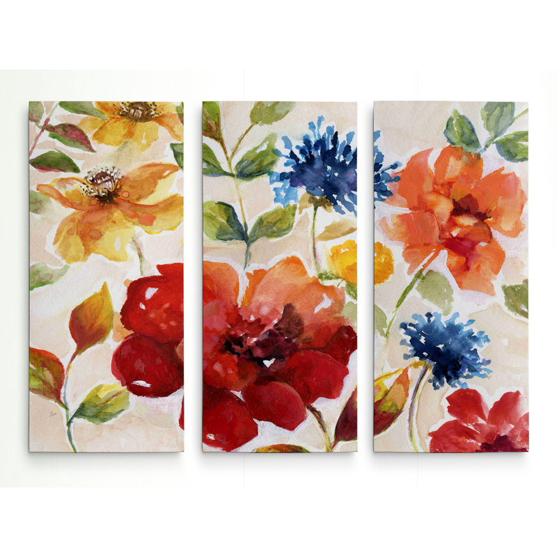 « summer salsa », image multi-pièces sur toile tendue, H 24 po x l 36 po x P 1,5 po