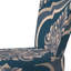 Chaise d'appoint rembourrée Blue Damask