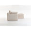 Canapé modulaire en L compressé modulaire en L recouvert de velours côtelé rembourré avec dossier sans repose-pieds, trois coussins et deux coussins lombaires, coussins de siège amovibles-1621820788