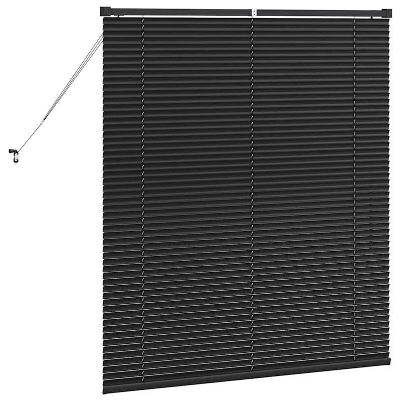 Venetian Blind, Black, 130cm L x 110cm W