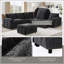Canapé-lit modulaire coulissant modulaire avec table rabattable, lampe de lecture, ports de charge, repose-pieds de rangement et conception capitonnée pour des espaces de vie polyvalents-1862290631