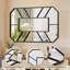Miroir mural Grid, miroir mural décoratif pour fenêtre, miroir mural pour salle de bain ou salon-374594538-374594540