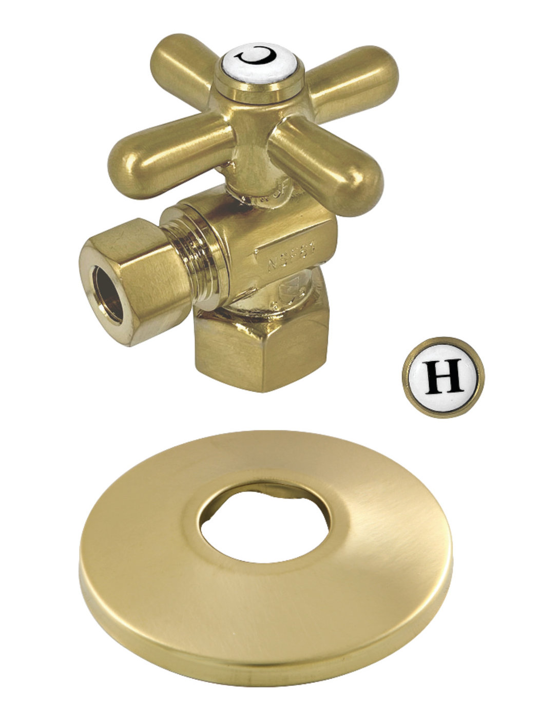Kingston Brass Comp QuarterTurn Angle Stop Valve Wayfair