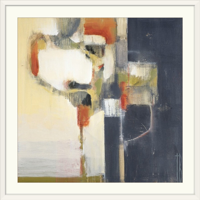 «Glorieta LAX» par Terri Burris, reproduction d'art, H 32 po x l 32 po x P 1 po, Cadre blanc