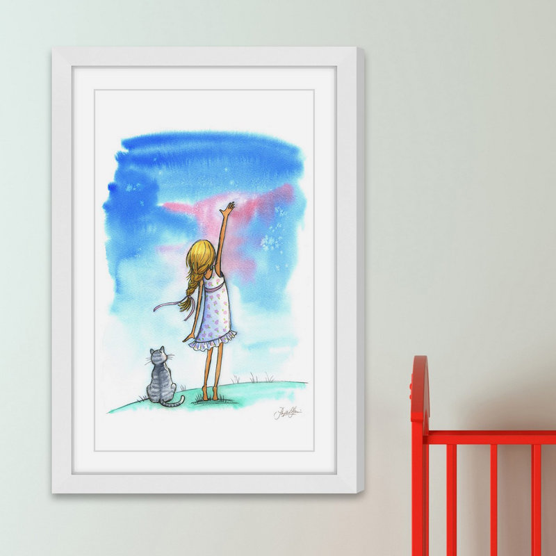 «Reach for the Stars», reproduction encadrée Kinnear, H 24 po x l 16 po x P 1,5 po
