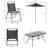 Jovannie Rectangular 6 - Person 55" Long Dining Set with Umbrella-1716973100