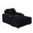 Corduroy Single Sofa With One Pillow, Two Throw Pillows, A Footstool And Two Storage Spaces.-1898246214