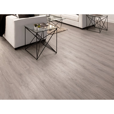 Planche de vinyle de luxe en pierre composite l 8,85 po x L 46 po x 9,5 mm