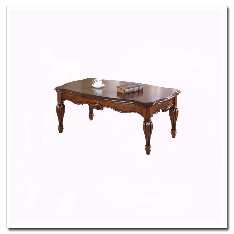 Cherry Rectangle Coffee Table With Turned Legs