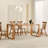 Retro and elegant solid wood table set-106220298