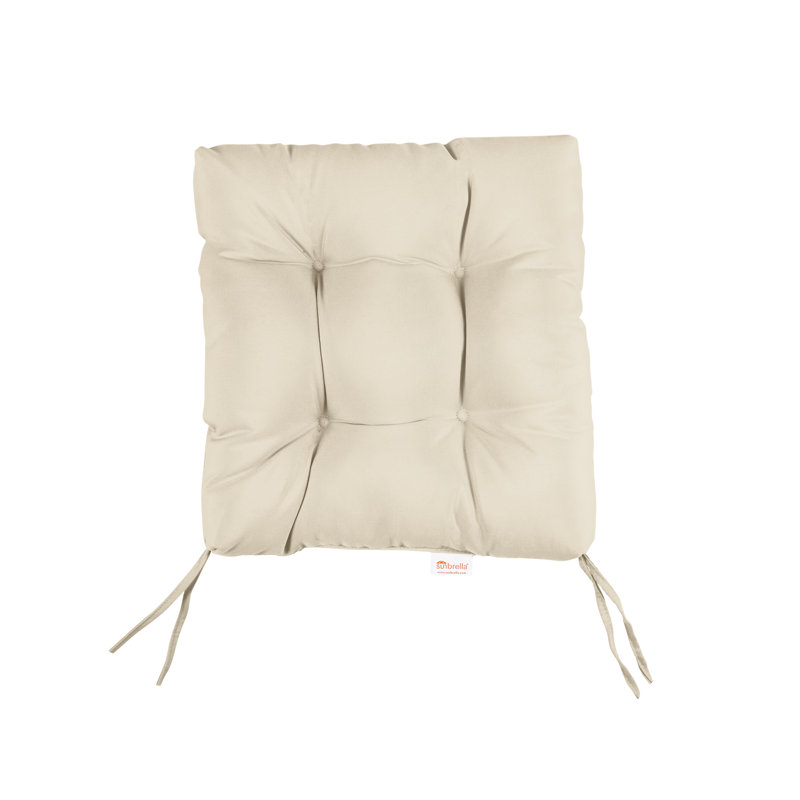 Outdoor 3'' Barstool Seat Cushion, 16" W x 16" D, Natural