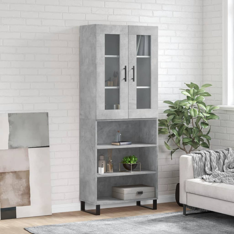 69.5cm Sideboard, Concrete Grey