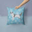 Coussin intérieur/extérieur en flocons d’hiver-32011275