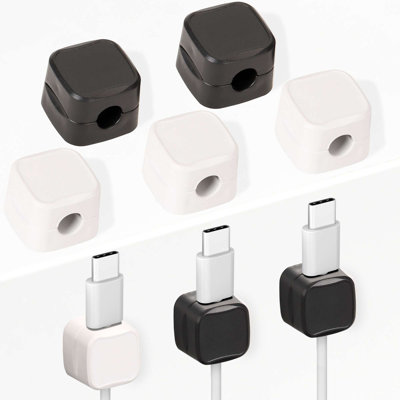 8Pcs Magnetic Cable Management Clips Adhesive Cord Holder Organizer for Home Office Wall Desktop