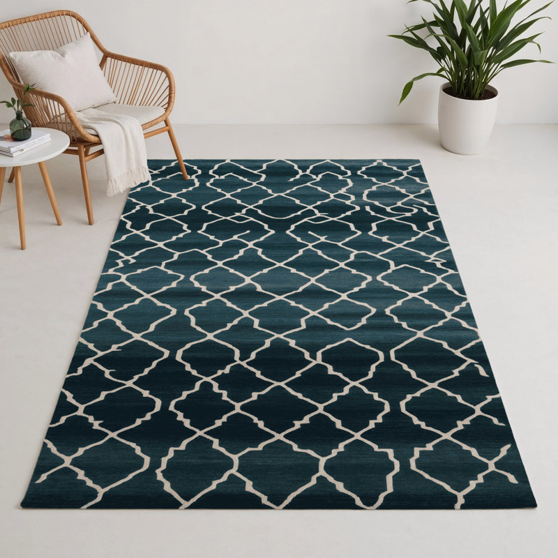 Tapis gris intérieur et extérieur Trellis, Rectangle 5 pi x 7 pi