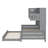 Full Size Wooden Daybed With Twin Size Trundle And All-In-One Cabinet And Shelf-239695331